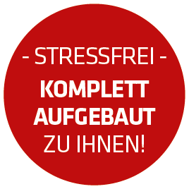 Stressfrei: Komplett aufgebaut zu Ihnen;